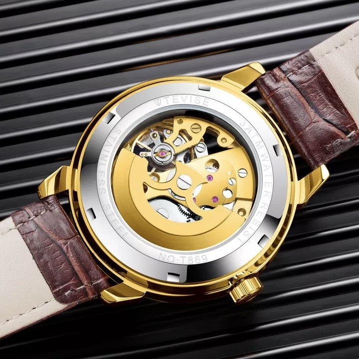 TEVISE Metropolis Leather Gold/Black Watch image 7