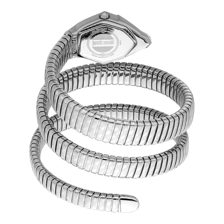 Just Cavalli Signature Snake Mesmerizing Silver Blue image 1