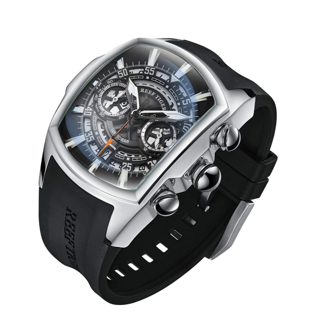 Reef Tiger Aurora Tank VK Chronograph Sport Watch image 1