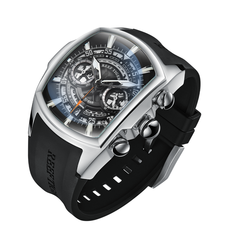 Reef Tiger Aurora Tank VK Chronograph Sport Watch image 1