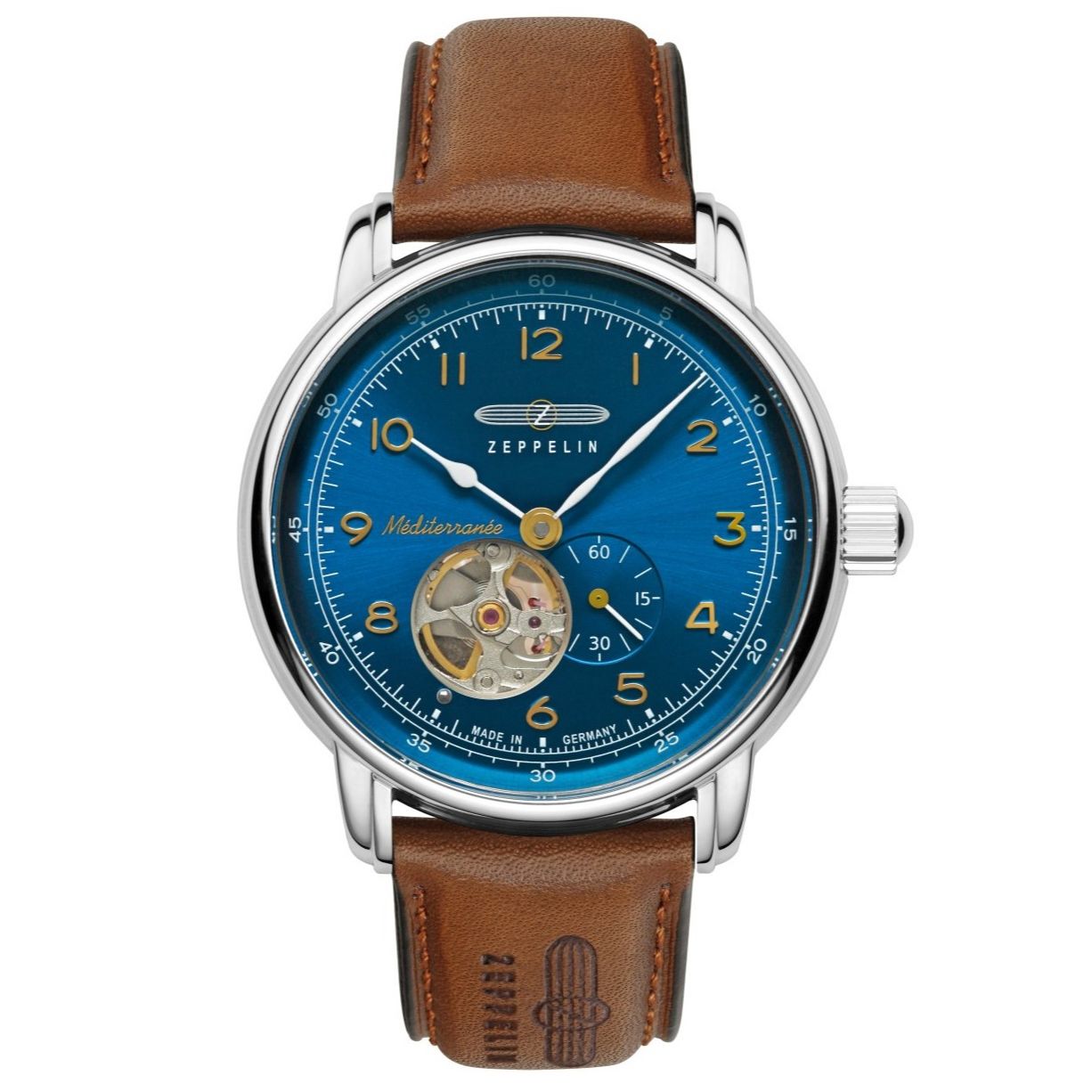 ZEPPELIN Men's Mediterranee 1921 Automatic Partial Skeleton Watch 96663 image 0