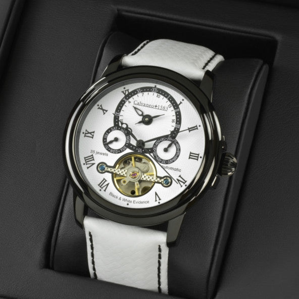CALVANEO 1583 Evidence Concept White Watch Watch