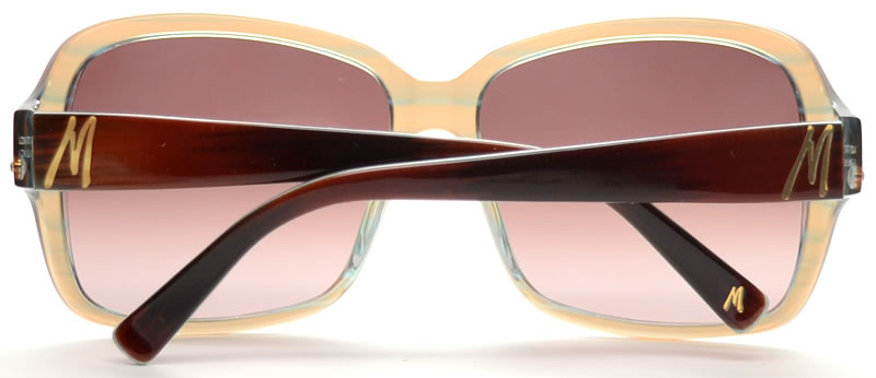 GUESS by MARCIANO Women's Sexy Oversized Brown/Beige Translucent Sunglasses