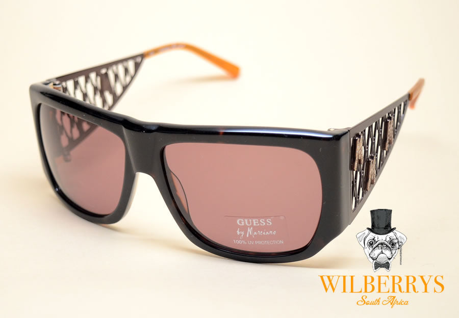 GUESS by MARCIANO Women's Rhinestone Weave Sunglasses