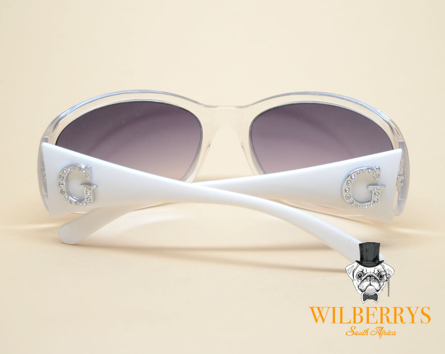 GUESS Women's Translucent Crystal Sunglasses (Bidding opens @ R1)