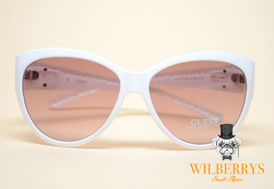 GUESS Women's Crystal Snow White G Sunglasses (Opens @ R1)