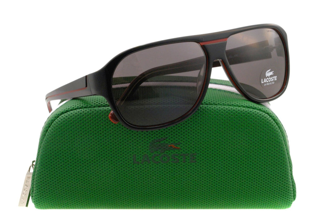 LACOSTE Men's Retro Red Trim Aviator Sunglasses (Bidding @ R1)