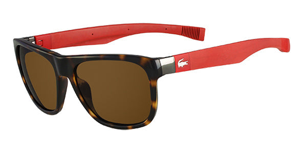 LACOSTE Unisex Wayfarer Magnetic Havana Sunglasses