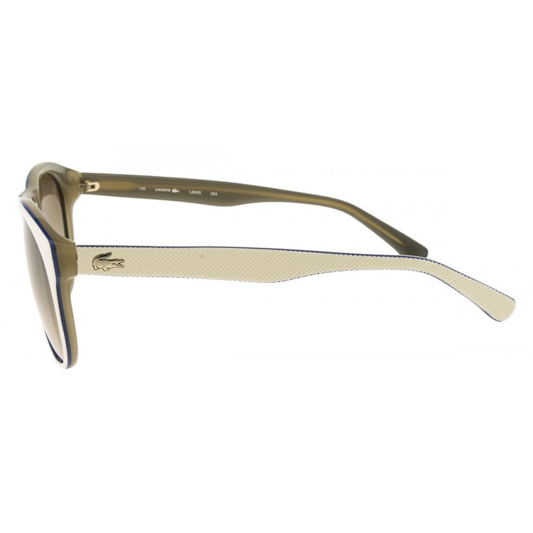 LACOSTE Unisex Semi Rounded Crema Acetate Sunglasses (Bidding @ R1)