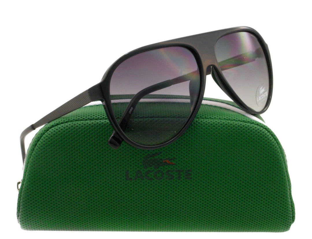 LACOSTE Men's Black Acetate Croco Aviator Sunglasses (Bidding @ R1)