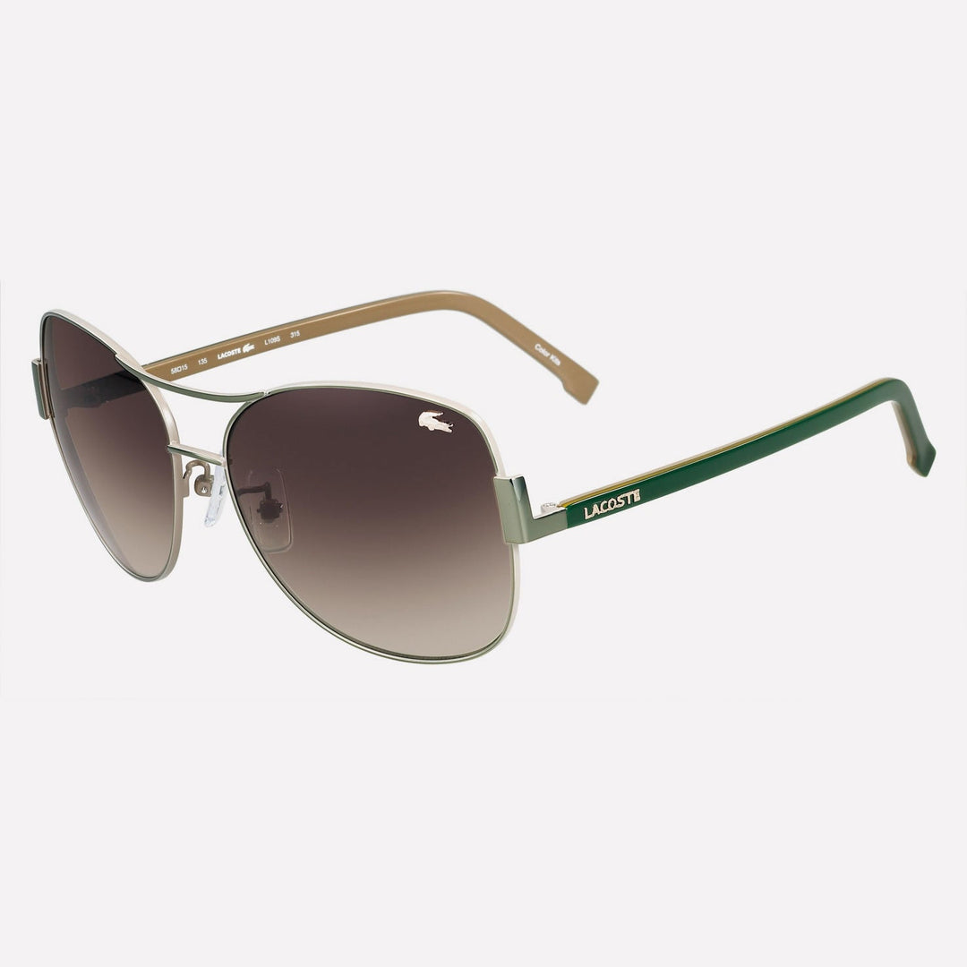 LACOSTE Unisex Metal Pilot Croco Sunglasses (Bidding @ R1)