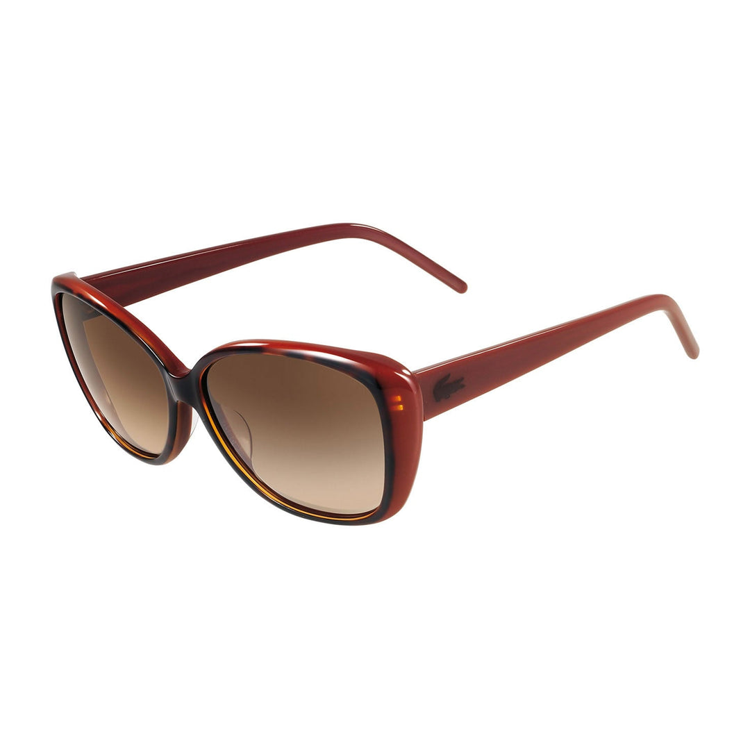 LACOSTE Women's Brown Butterfly Acetate Sunglasses (Bidding @ R1)