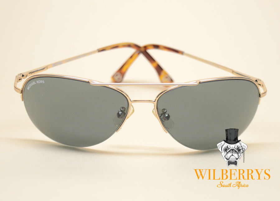 MICHAEL KORS Women's Gold Aviator Sunglasses (Bidding opens @ R1)