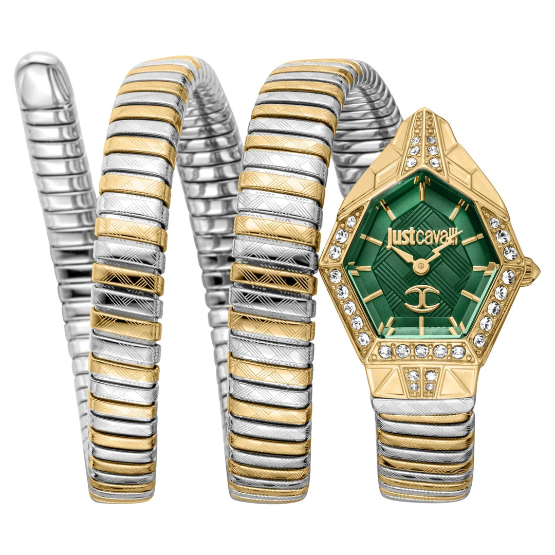 Just Cavalli Signature Snake Mesmerizing Two Tones YG Green image 0