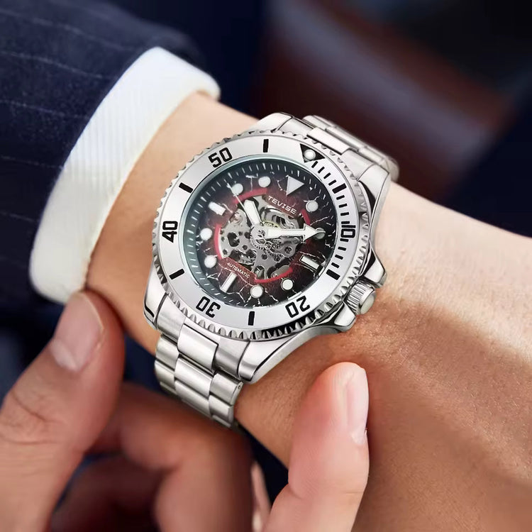 TEVISE Tanker Skeleton Automatic Watch Blue image 1