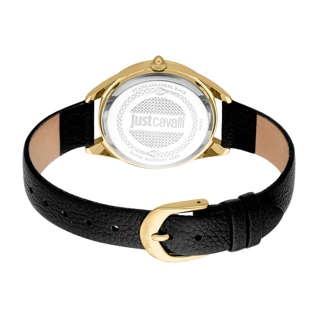 Just Cavalli Glam Chic Luna Leather Black YG Black image 1