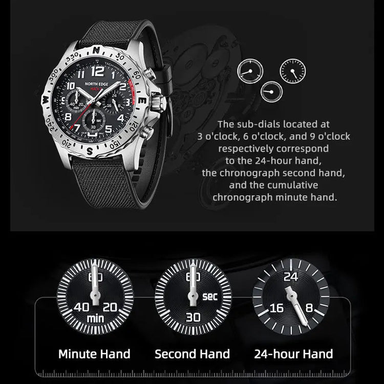NORTH EDGE Tactical MACH 2 Solar Drive Watch image 5