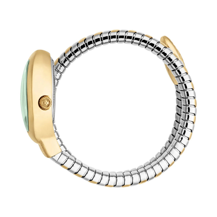 Just Cavalli Signature Snake Eclisse Two Tones YG Silver Green image 2