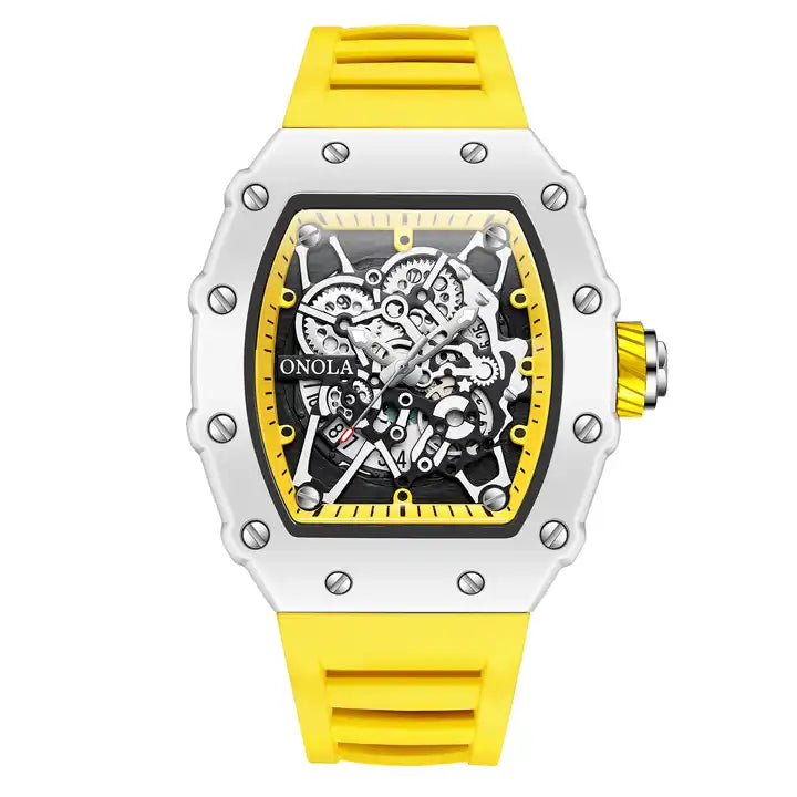 ONOLA Freak Show Quartz Watch MILK - White / Yellow image