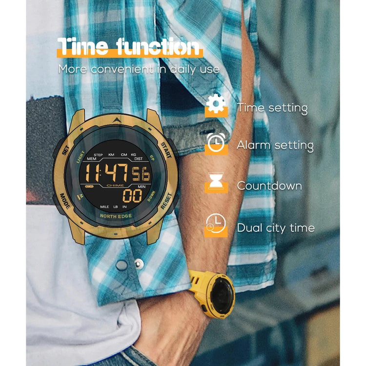 NORTH EDGE Tactical Mars Watch Yellow image 8