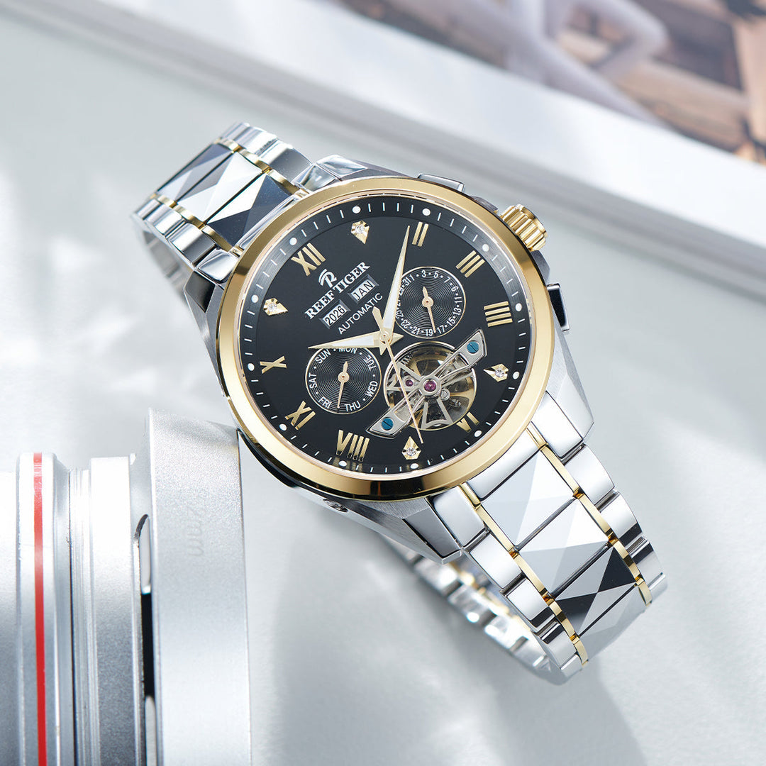 Reef Tiger Men's Classic Motion Day Date Automatic Watch RGA8235 image 2