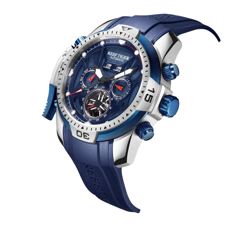 Reef Tiger Men's Aurora Transformers Skeleton Automatic Mechanical Watch image 7