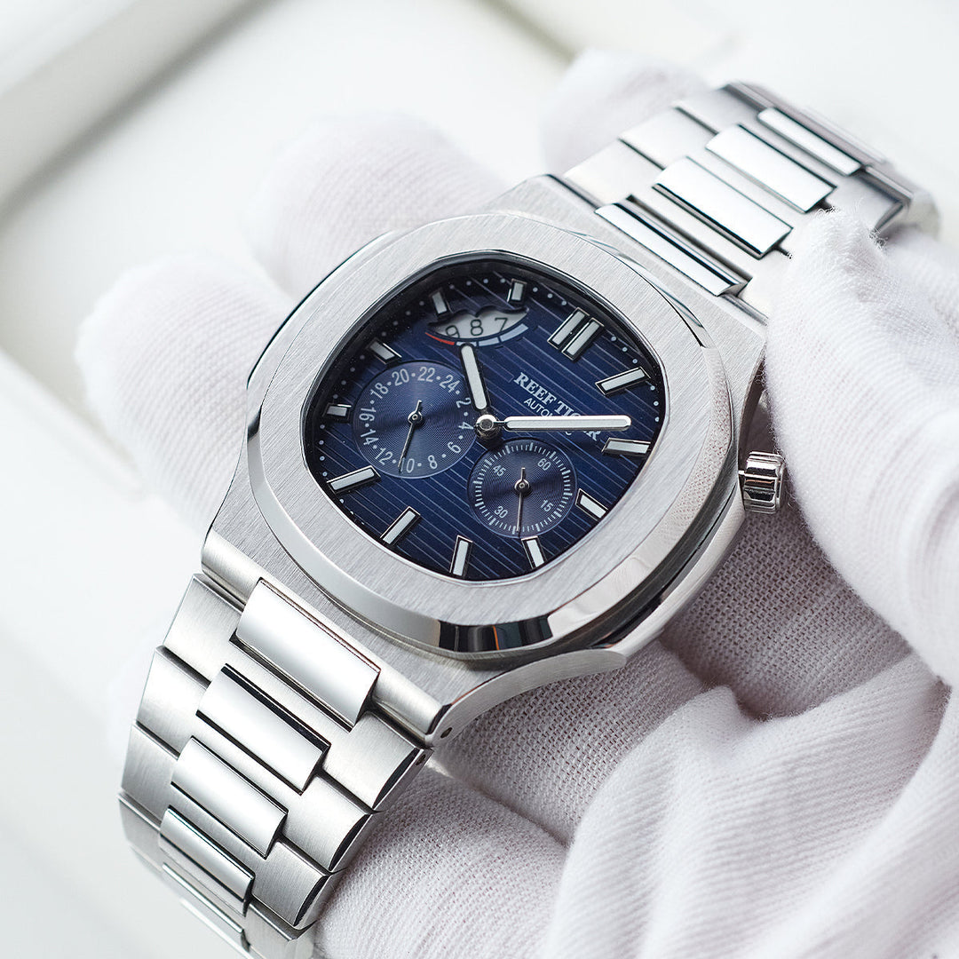 Reef Tiger Men's Peak 44mm Square Crystal Bezel Automatic Watch RGA2019 image 9