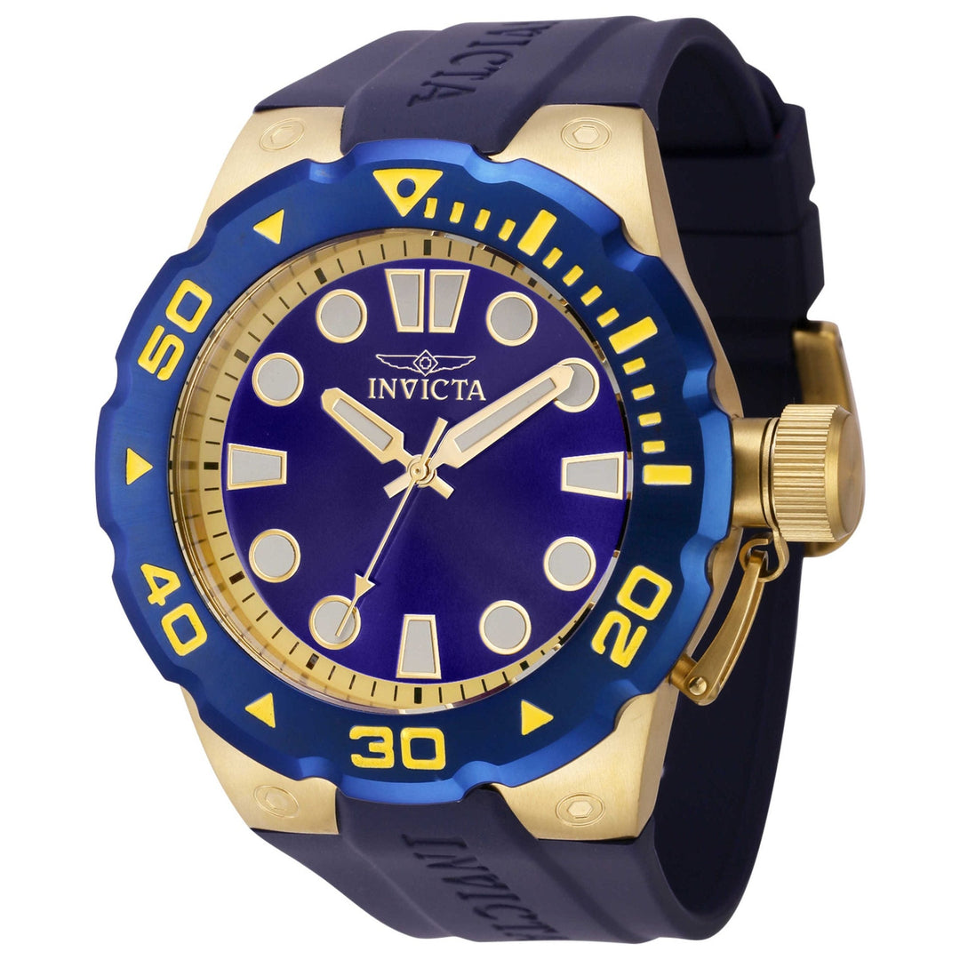 INVICTA Men’s Pro Diver Explorer 51mm Watch Gold/Blue image 0