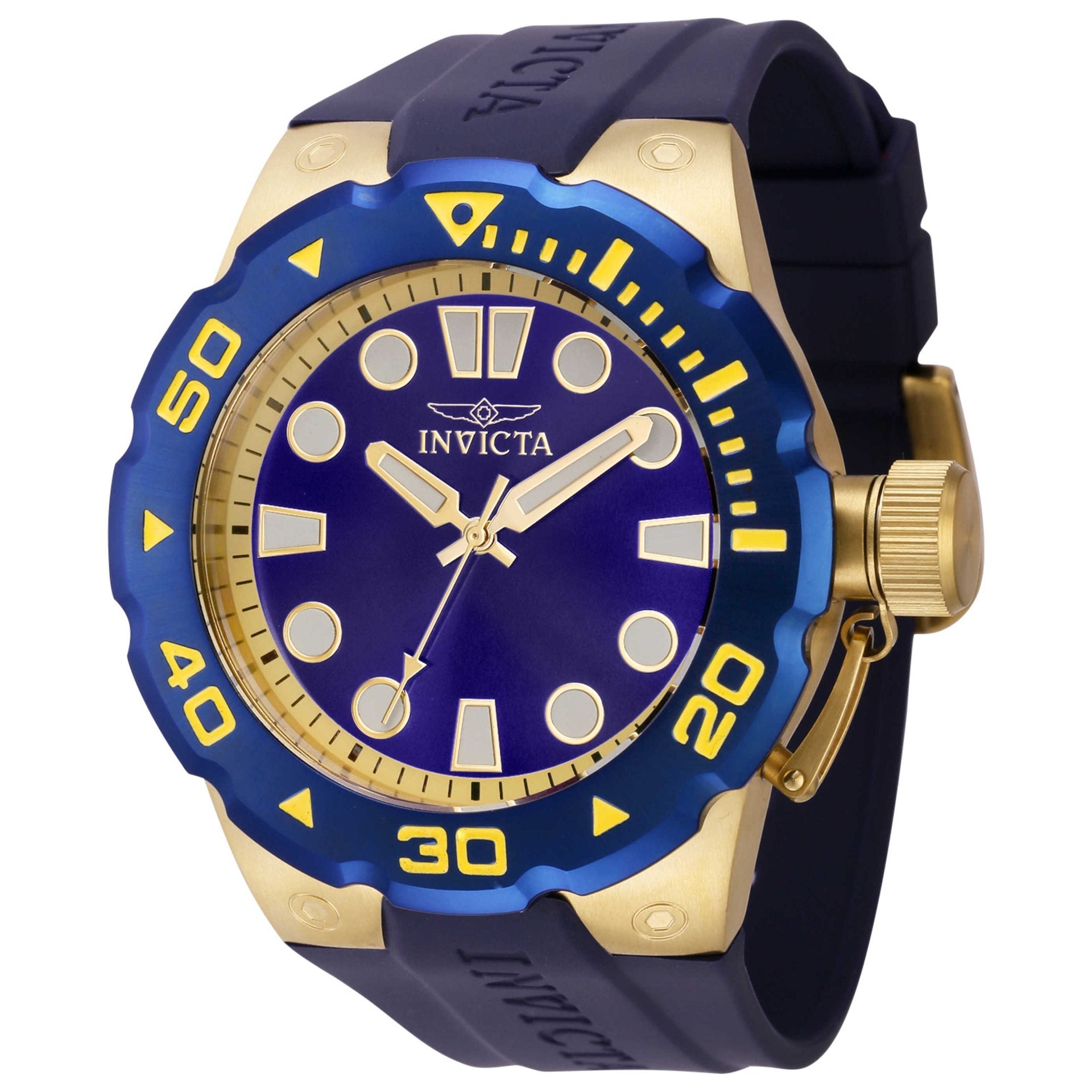 INVICTA Men’s Pro Diver Explorer 51mm Watch Gold/Blue image 0