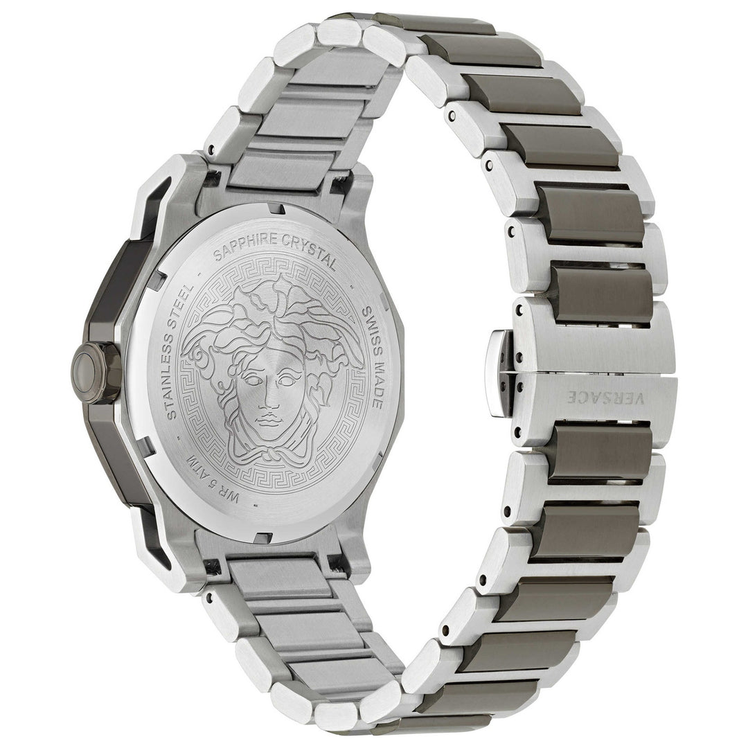 Versace Women's Medusa Deco Purple Silver Quartz Watch image 2