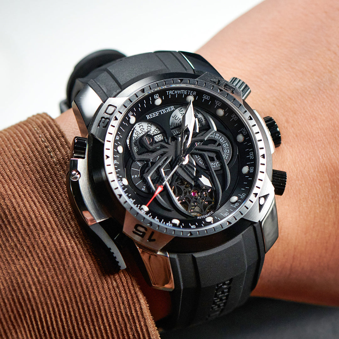 Reef Tiger Men's Aurora Spider Automatic Chronograph Watch image 5