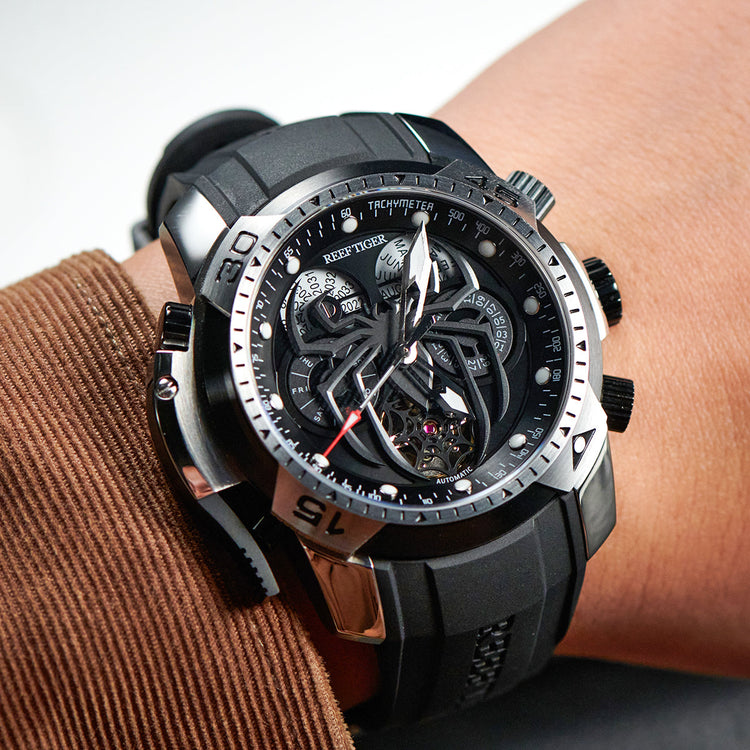 Reef Tiger Men's Aurora Spider Automatic Chronograph Watch image 5