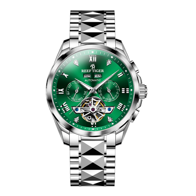 Reef Tiger Men's Classic Motion Day Date Automatic Watch RGA8235 - Steel image