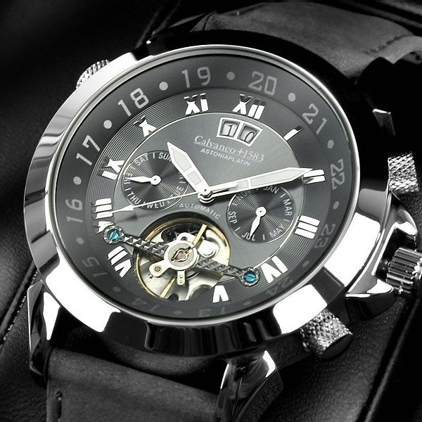 CALVANEO 1583 Astonia Platin Greyhound Watch