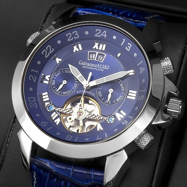 CALVANEO 1583 Astonia Platin Pacific Ocean Watch