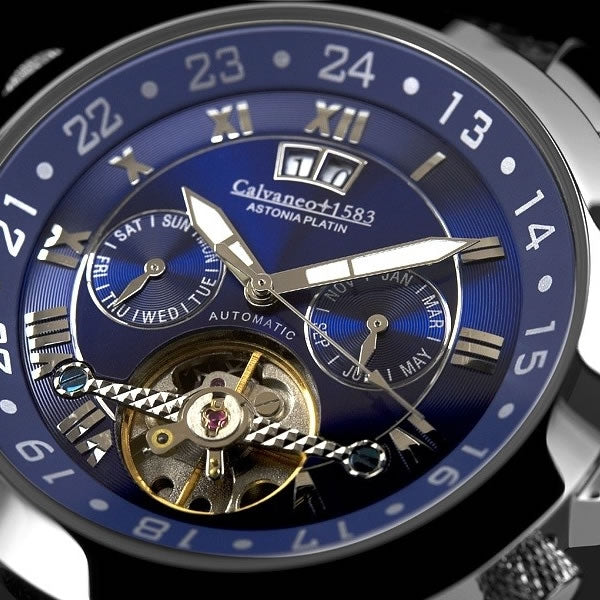 CALVANEO 1583 Astonia Platin Pacific Ocean Watch