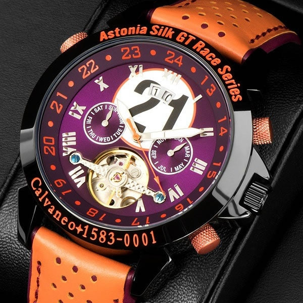 CALVANEO 1583 Men's Astonia Race Silk Edition Automatic Watch Watch