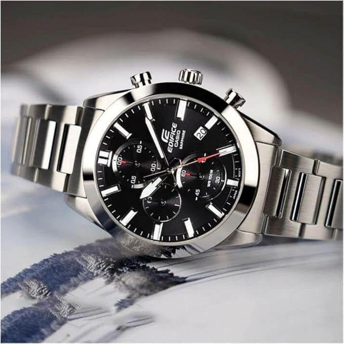 CASIO Men's Edifice Chronograph Standard Sapphire Watch