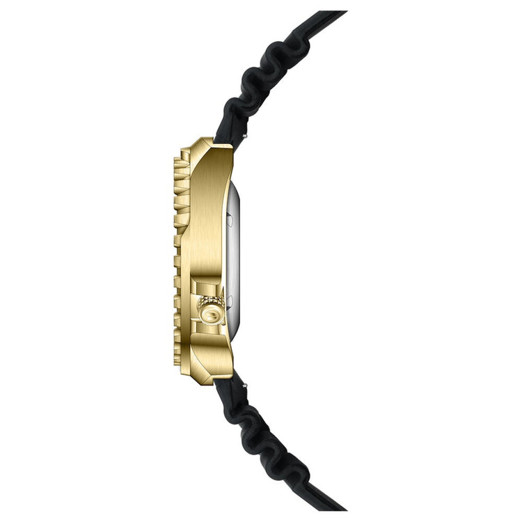 RIEDENSCHILD PRECISION INSRUMENTS GERMANY Divers Taucheruhr 1000m Helium Valve Watch Gold/Black image 3