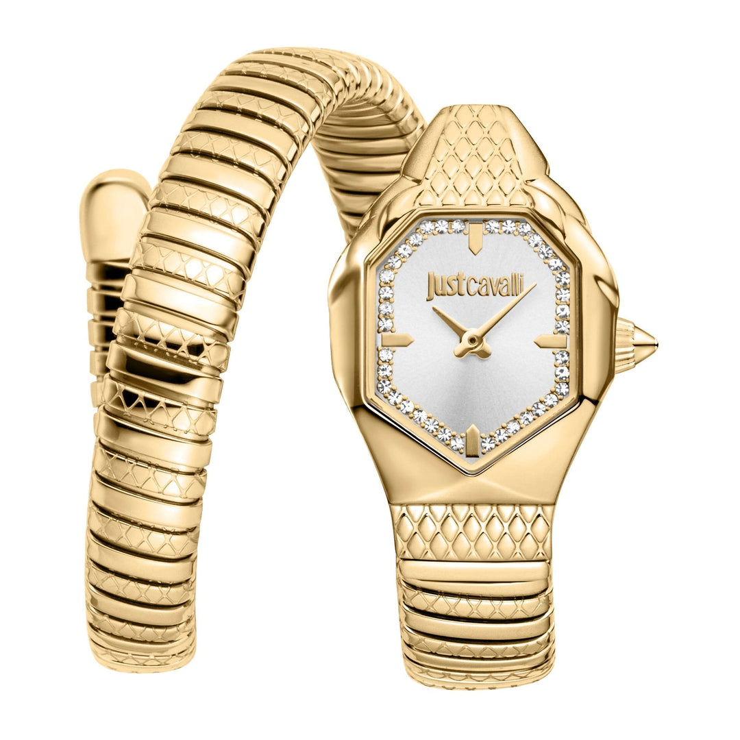 Just Cavalli Signature Snake Aria Yellow Gold Silver image 0