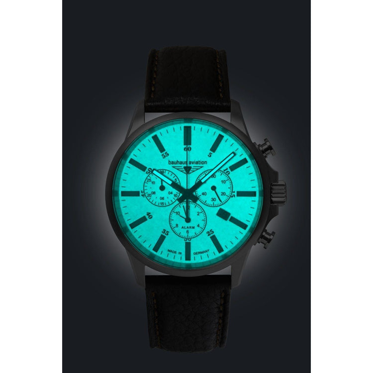 BAUHAUS AVIATION Men’s Titanium Quartz Chronograph Watch 28805 image 1