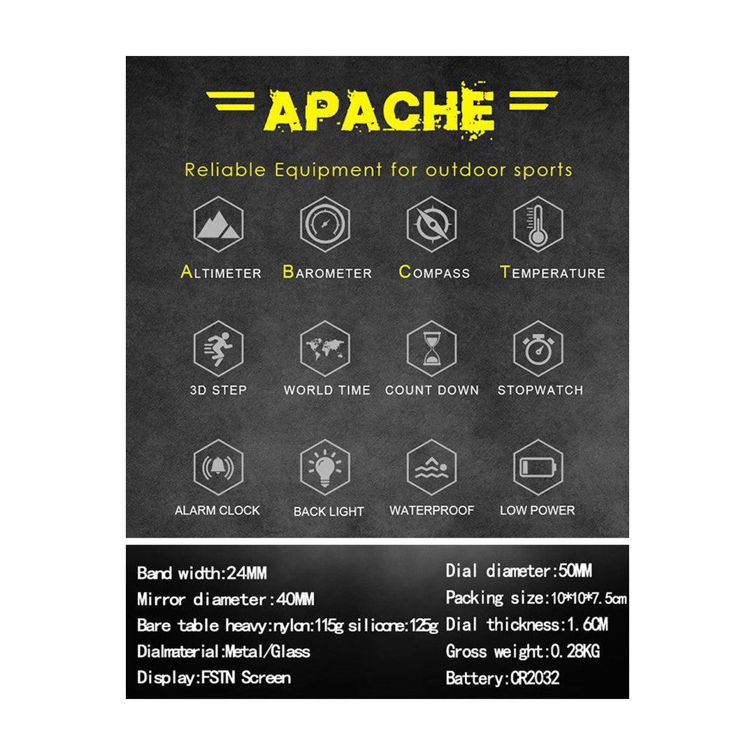 NORTH EDGE Tactical Apache Silicone Watch Orange image 1