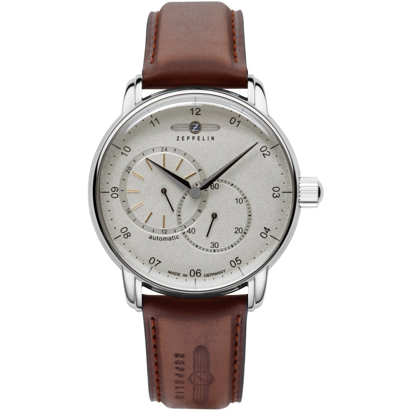 ZEPPELIN Men's New Captains Line Automatic 8662-1 Leather Watch image 0