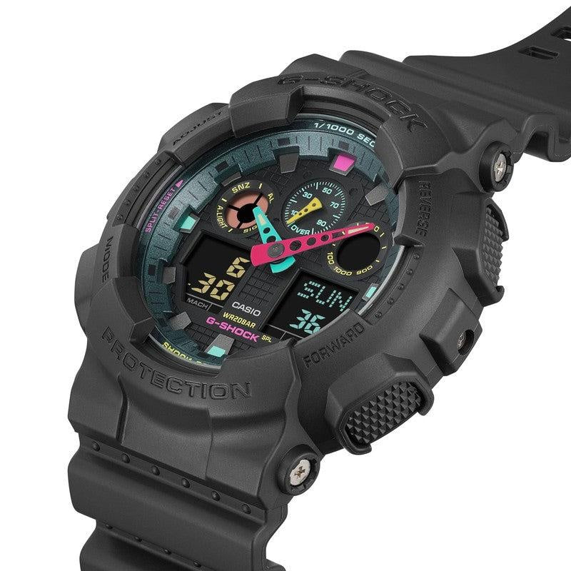 CASIO Men's G-Shock Watch GA-100MF Multi-Fluorescent
