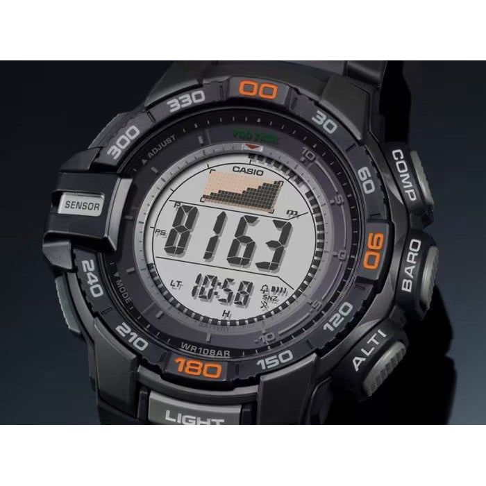 CASIO Men's Pro Trek PRG-270-1 Tough Solar Triple Sensor Multifunction Digital Sport Watch