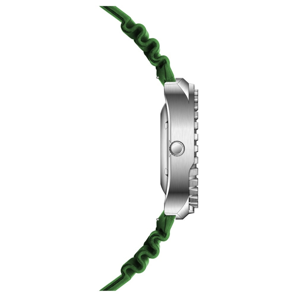 RIEDENSCHILD PRECISION INSRUMENTS GERMANY Divers Taucheruhr 1000m Helium Valve Watch Green image 5