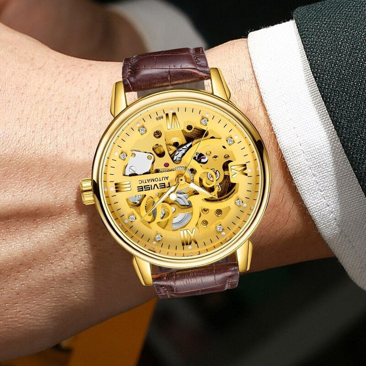 TEVISE Metropolis Leather Gold/Black Watch image 6