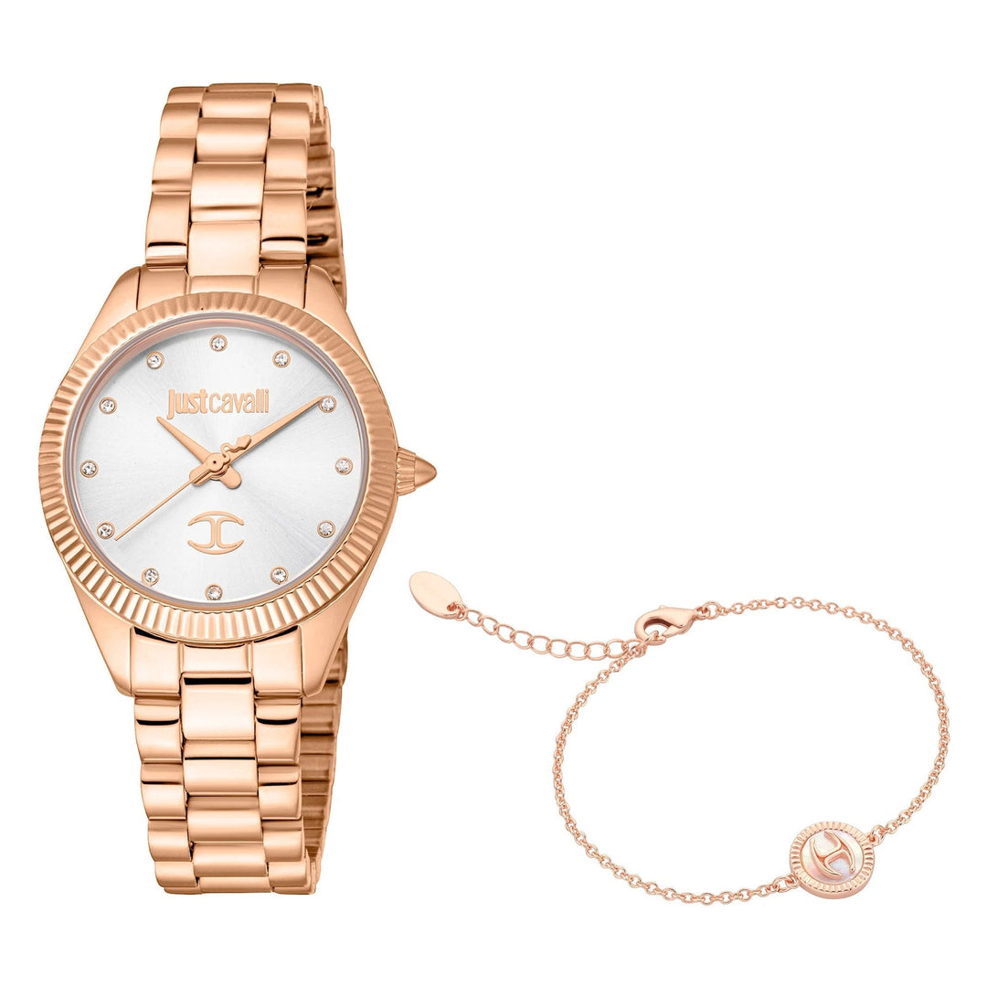 Just Cavalli Glam Chic Pacentro Yellow Gold Silver Grey image 0