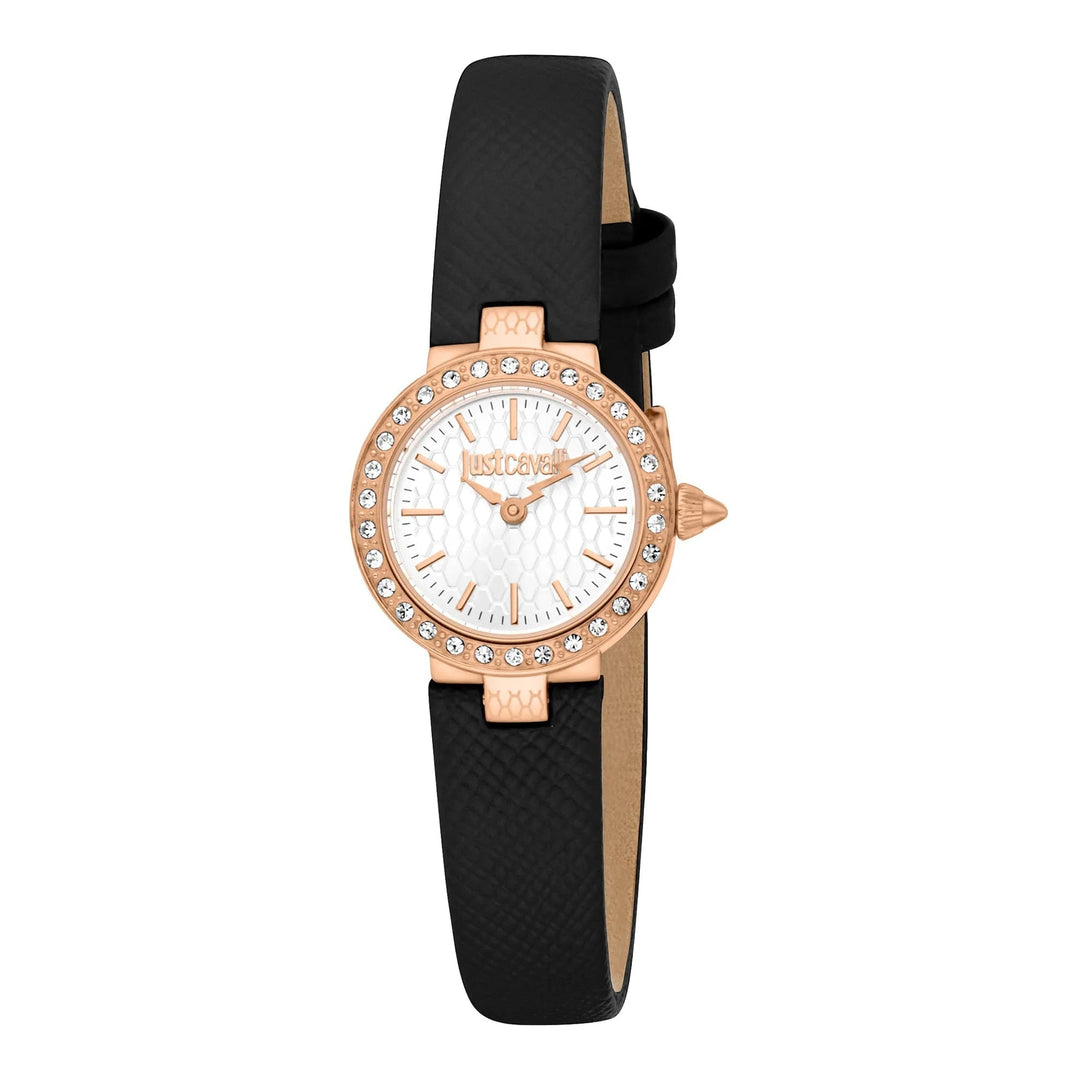 Just Cavalli Glam Chic Serenita Mini Leather Black RG Silver image 0
