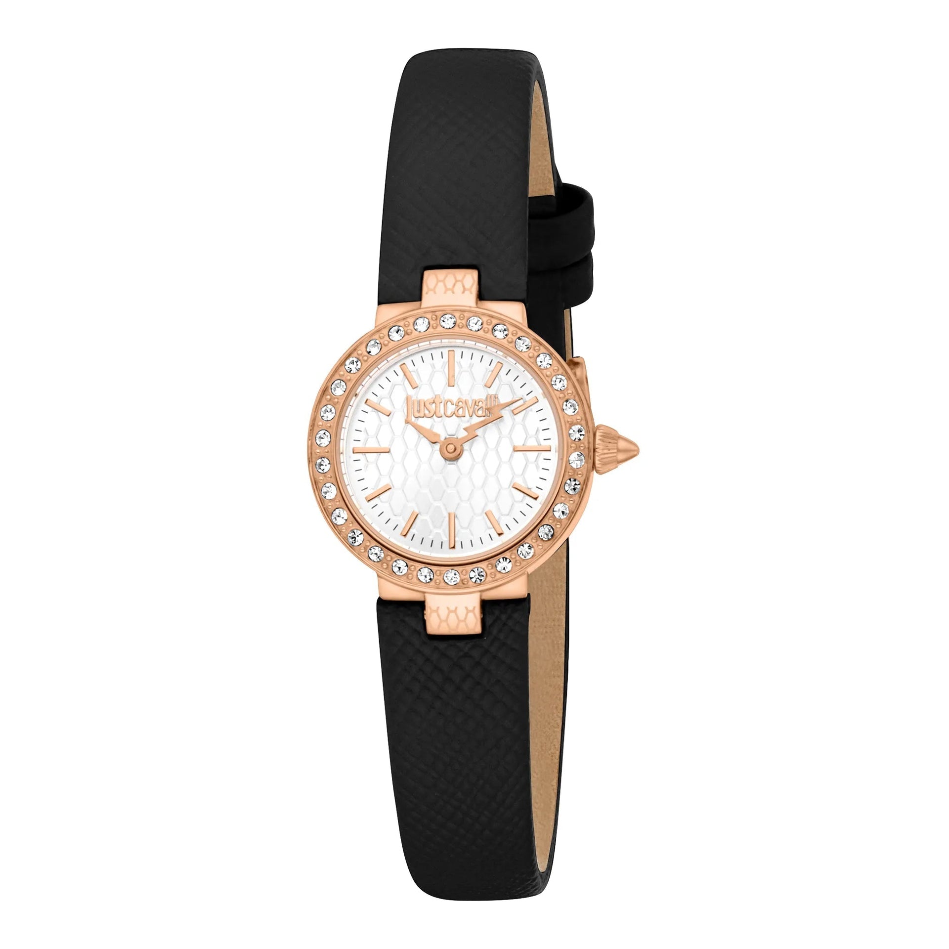 Just Cavalli Glam Chic Serenita Mini Leather Black RG Silver image 0